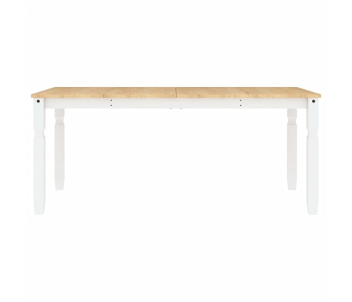 Mesa de comedor Corona madera maciza pino blanco 180x90x75 cm