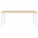 Mesa de comedor Corona madera maciza pino blanco 180x90x75 cm