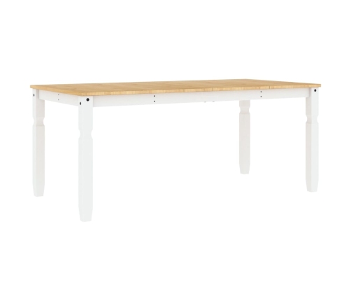 Mesa de comedor Corona madera maciza pino blanco 180x90x75 cm