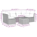 Set de comedor de jardín 7 pzas y cojines ratán sintético negro