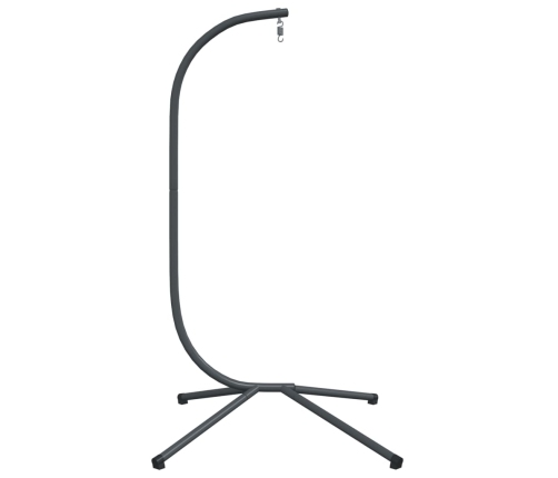 Soporte de silla colgante huevo acero gris antracita