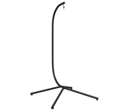 Soporte de silla colgante huevo acero negro