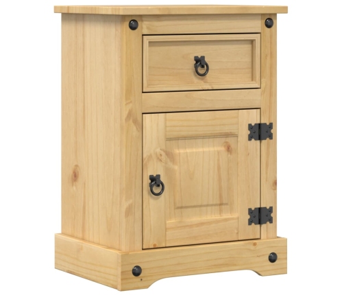 Mesita de noche Corona madera maciza de pino 45x35x64 cm