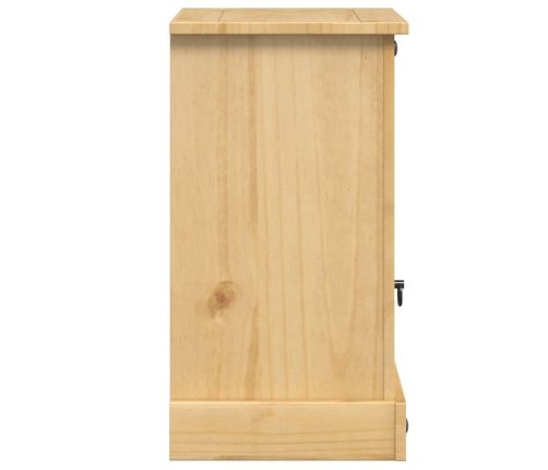 Mesita de noche Corona madera maciza de pino 45x35x64 cm