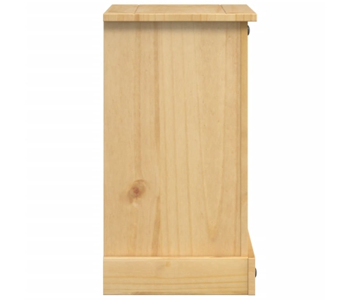 Mesita de noche Corona madera maciza de pino 45x35x64 cm