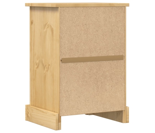 Mesita de noche Corona madera maciza de pino 45x35x64 cm