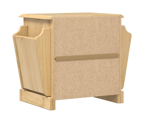 Mesita de noche Corona madera maciza de pino 45x35x47,5 cm