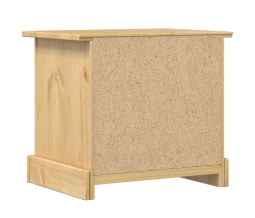 Mesita de noche Corona madera maciza de pino 53x39x50 cm