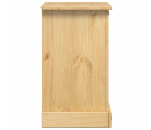 Mesita de noche Corona madera maciza de pino 53x39x66 cm