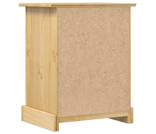 Mesita de noche Corona madera maciza de pino 53x39x66 cm