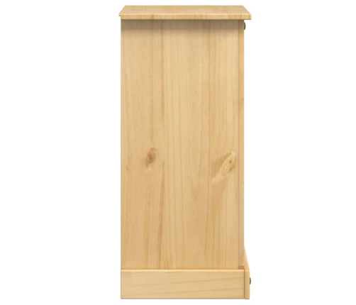 Mesita de noche Corona madera maciza de pino 53x39x84 cm