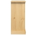 Mesita de noche Corona madera maciza de pino 53x39x84 cm