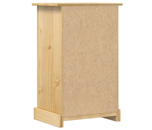 Mesita de noche Corona madera maciza de pino 53x39x84 cm