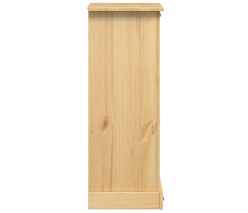 Mesita de noche Corona madera maciza de pino 53x39x103 cm