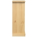 Mesita de noche Corona madera maciza de pino 53x39x103 cm