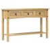 Mesa consola Corona madera maciza de pino 114x34,5x73 cm