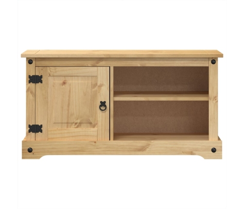 Mueble de TV Corona madera maciza de pino 100x40x52 cm