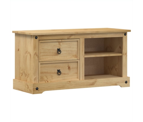 vidaXL Mueble de TV Corona madera maciza de pino 100x40x52 cm