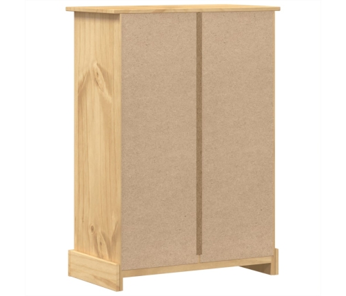 Cómoda cajonera Corona madera maciza de pino 80x43x114 cm