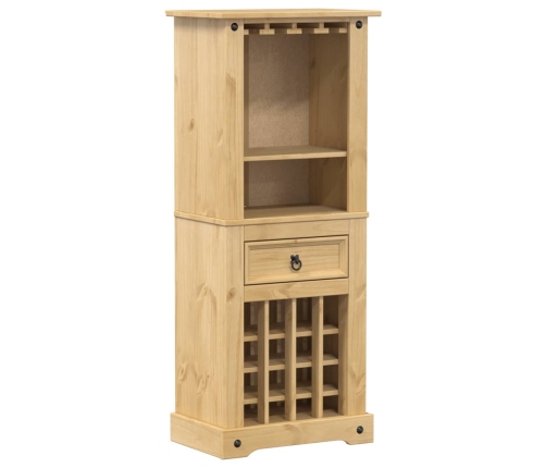 Mueble botellero Corona madera maciza de pino 56x35x134,5 cm