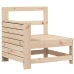 Juego de sofás de jardín 7 piezas madera maciza de pino