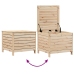 Juego de sofás de jardín 7 piezas madera maciza de pino