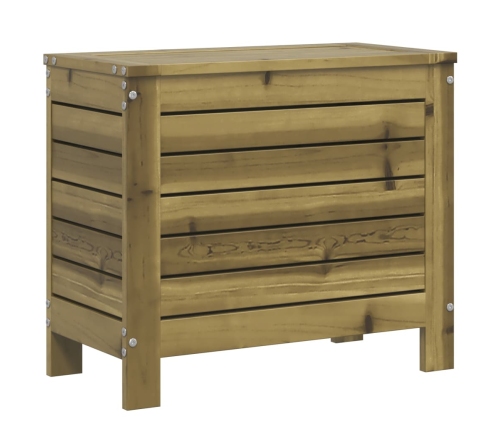 Juego de sofás de jardín 7 pzas madera de pino impregnada