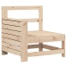 Juego de sofás de jardín 7 piezas madera maciza de pino