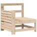 Juego de sofás de jardín 8 pzas madera maciza de pino