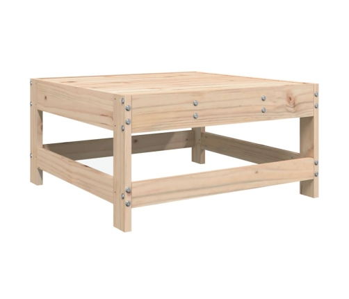 Juego de sofás de jardín 8 pzas madera maciza de pino