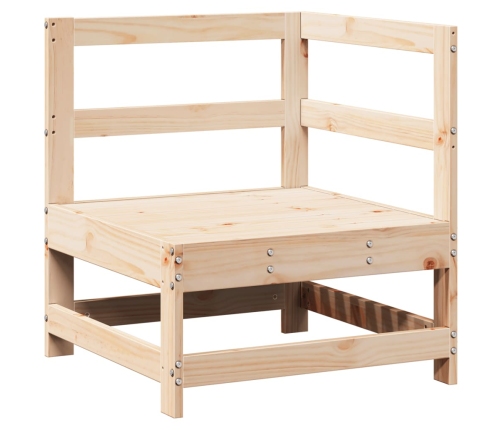 Juego de muebles de jardín 7 piezas madera maciza de pino