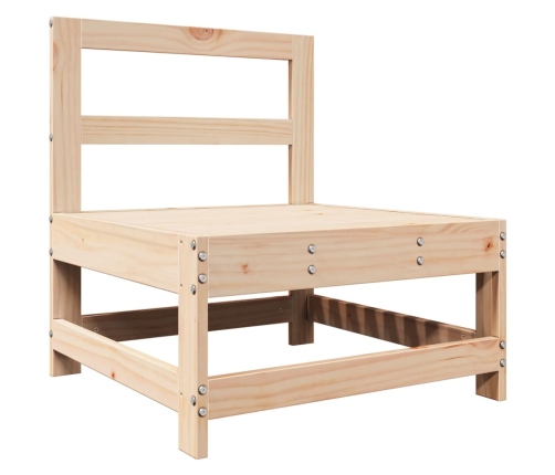 Juego de muebles de jardín 7 piezas madera maciza de pino