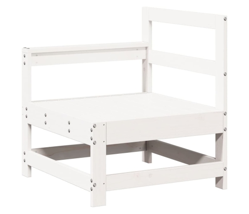 Juego de muebles de jardín 7 pzas madera maciza de pino blanco