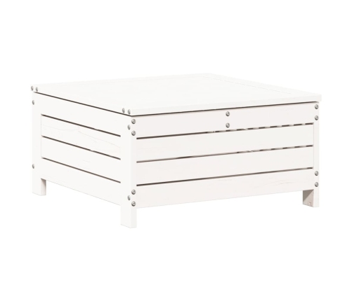 Juego de muebles de jardín 7 pzas madera maciza de pino blanco