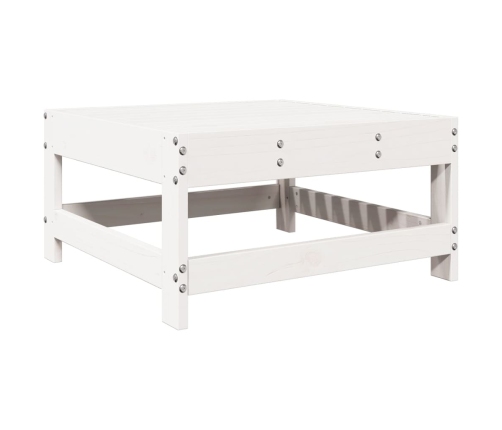 Juego de muebles de jardín 7 pzas madera maciza de pino blanco