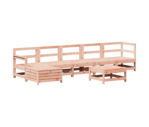 Juego de muebles de jardín 7 pzas madera maciza abeto Douglas