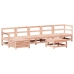 Juego de muebles de jardín 7 pzas madera maciza abeto Douglas