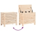 Juego de sofás de jardín 10 pzas madera maciza de pino