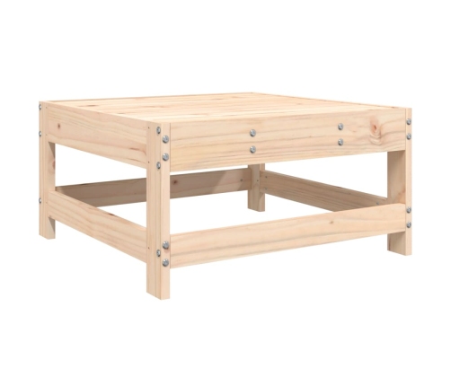 Juego de sofás de jardín 10 pzas madera maciza de pino