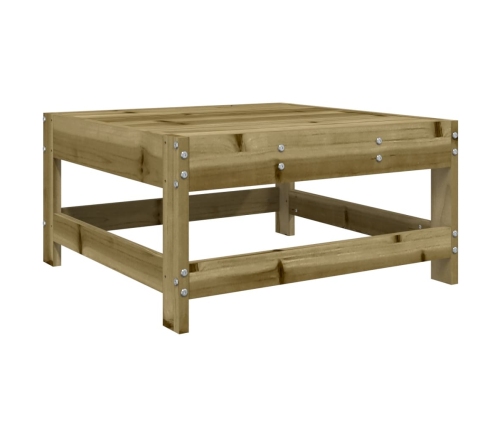 Juego de sofás de jardín 10 pzas madera de pino impregnada