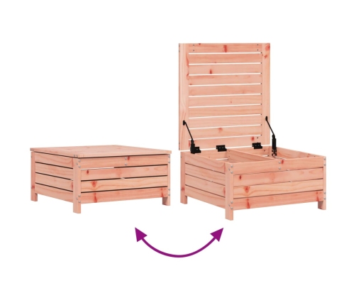 Juego de sofás de jardín 10 pzas madera maciza de abeto Douglas