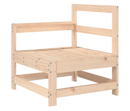 Juego de sofás de jardín 9 pzas madera maciza de pino