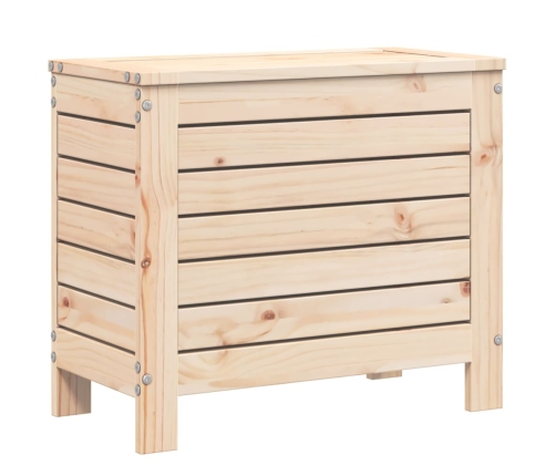 Juego de sofás de jardín 9 pzas madera maciza de pino