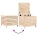 Juego de sofás de jardín 6 piezas madera maciza de pino