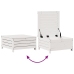 Set muebles jardín 5 pzas con cojines madera maciza pino blanco