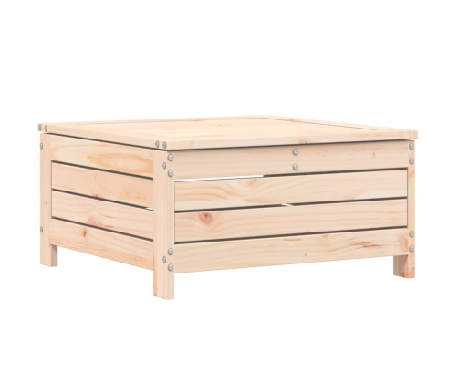 Juego de sofás de jardín 6 piezas madera maciza de pino