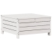 Set muebles jardín 6 pzas con cojines madera maciza pino blanco