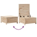 Juego de sofás de jardín 3 piezas madera maciza de pino