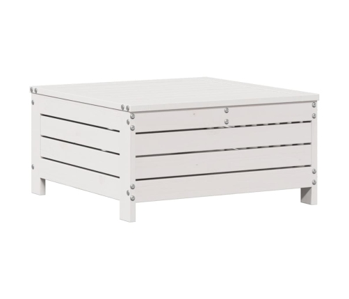 Set muebles jardín 4 pzas con cojines madera maciza pino blanco