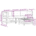 Juego de muebles jardín 4 pzas y cojines madera pino impregnada